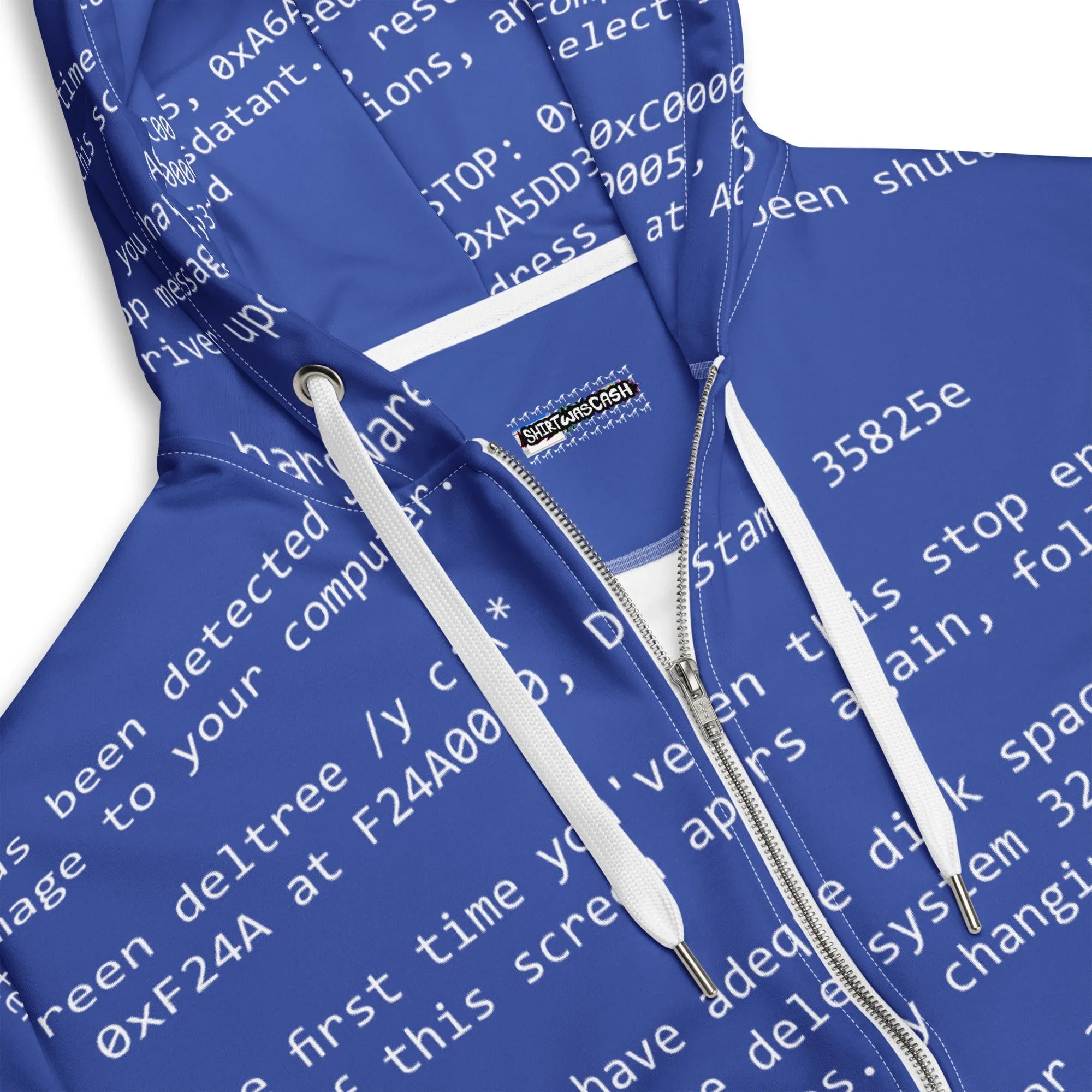 BSOD Men's Zip Hoodie - Shirtwascash