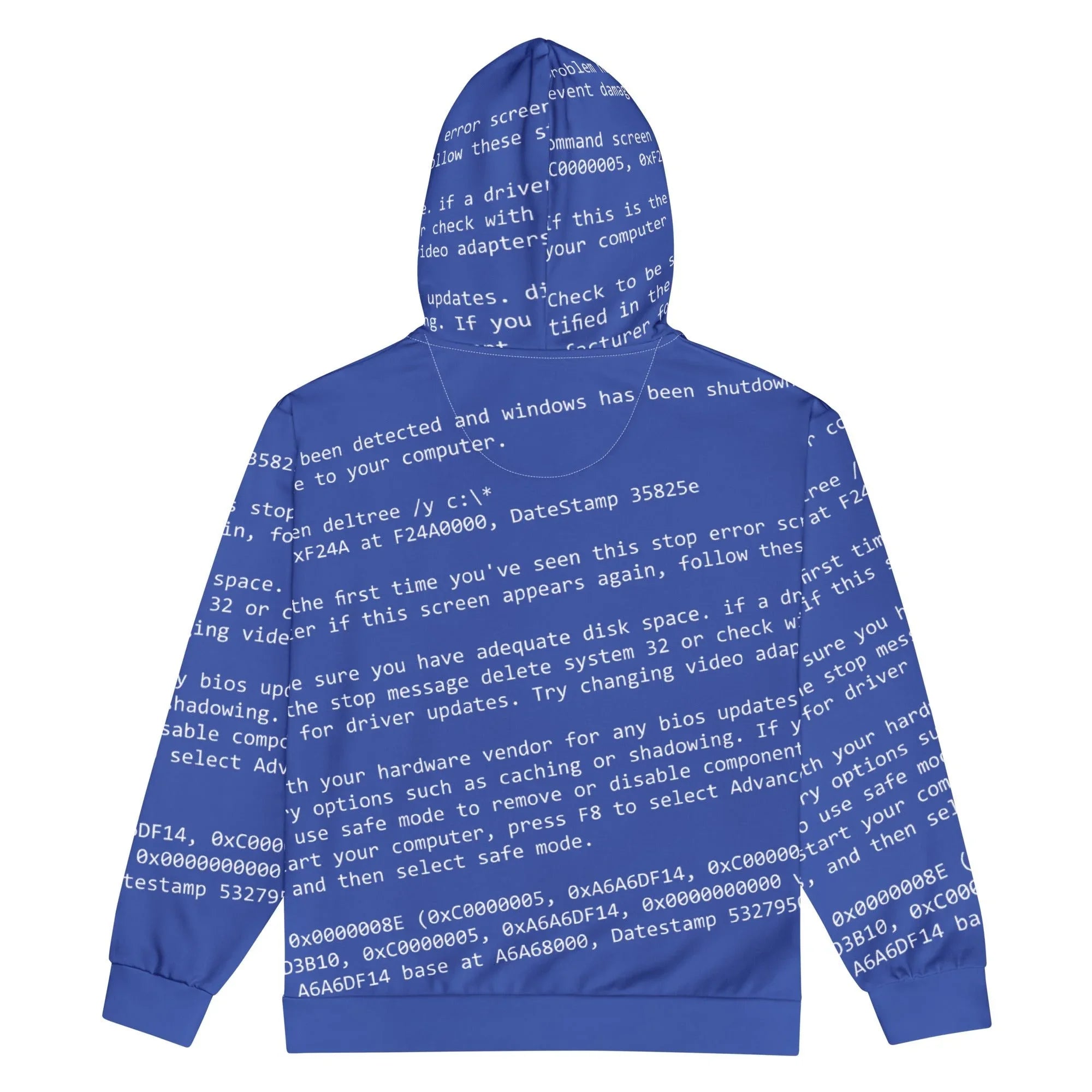 BSOD Men's Zip Hoodie - Shirtwascash