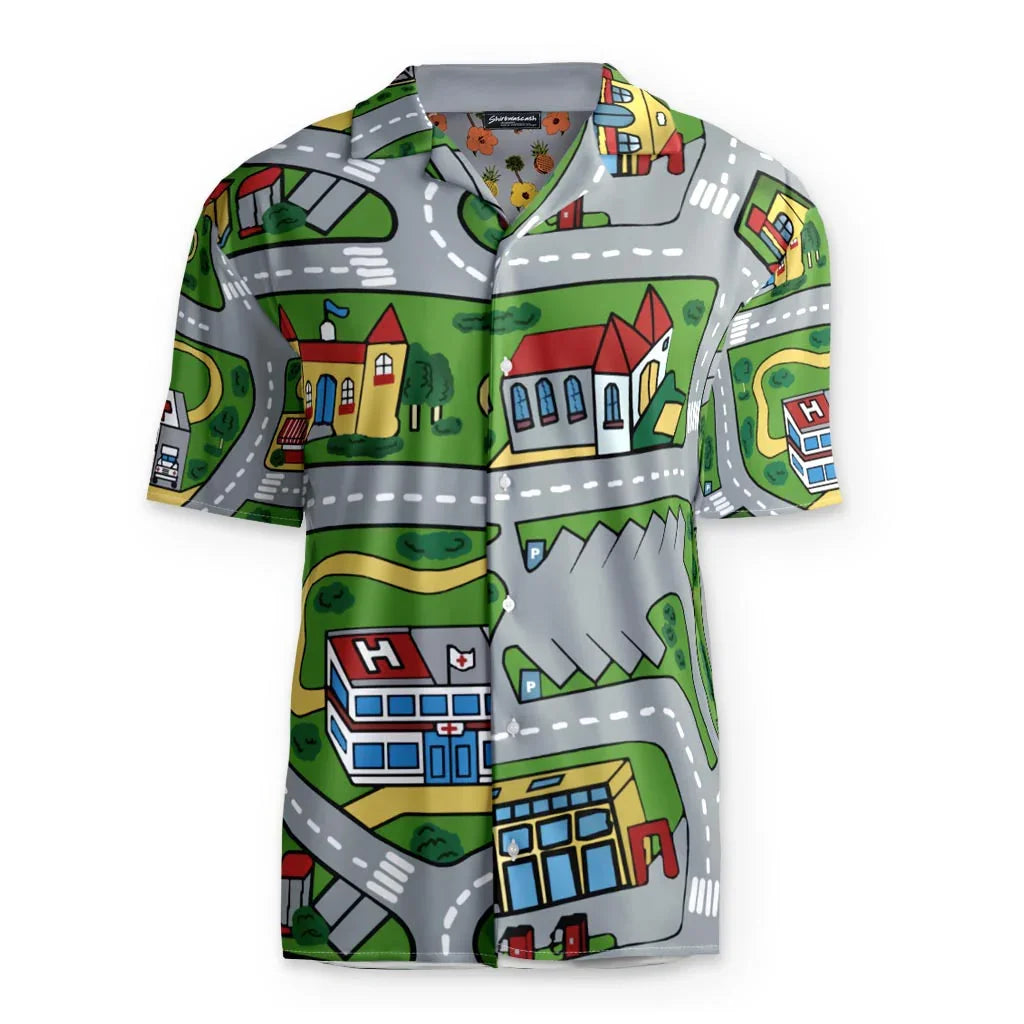 Car Carpet City Hawaiian Shirt - Shirtwascash