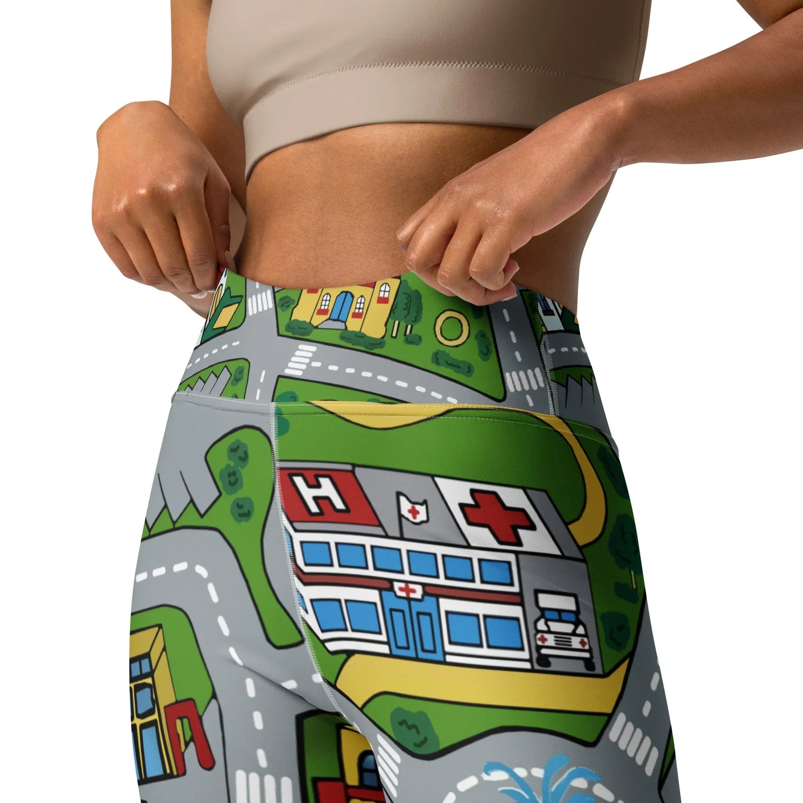 Car Carpet City Yoga Pants - Shirtwascash