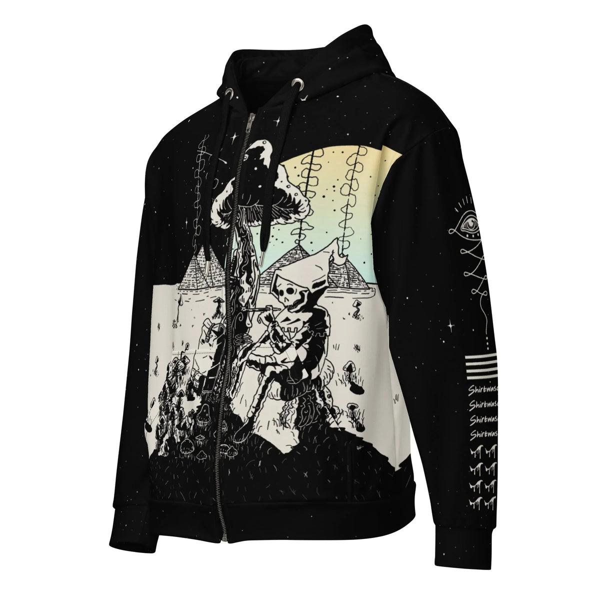 Death is Cool Zip-Up Hoodie - Shirtwascash