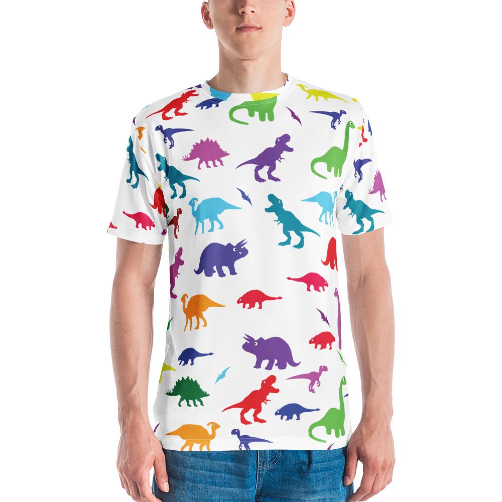 Dino Print Men's T-Shirt - Shirtwascash
