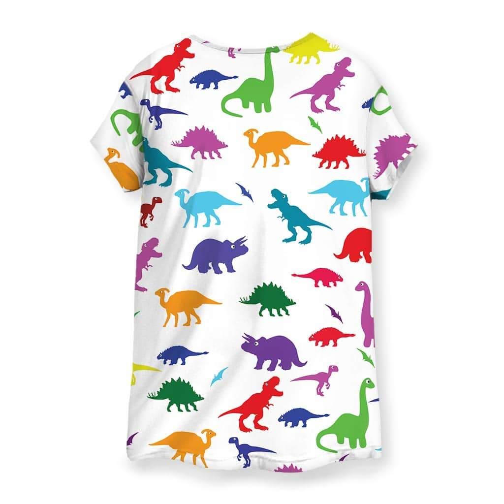 Dino Print Women's T-Shirt - Shirtwascash