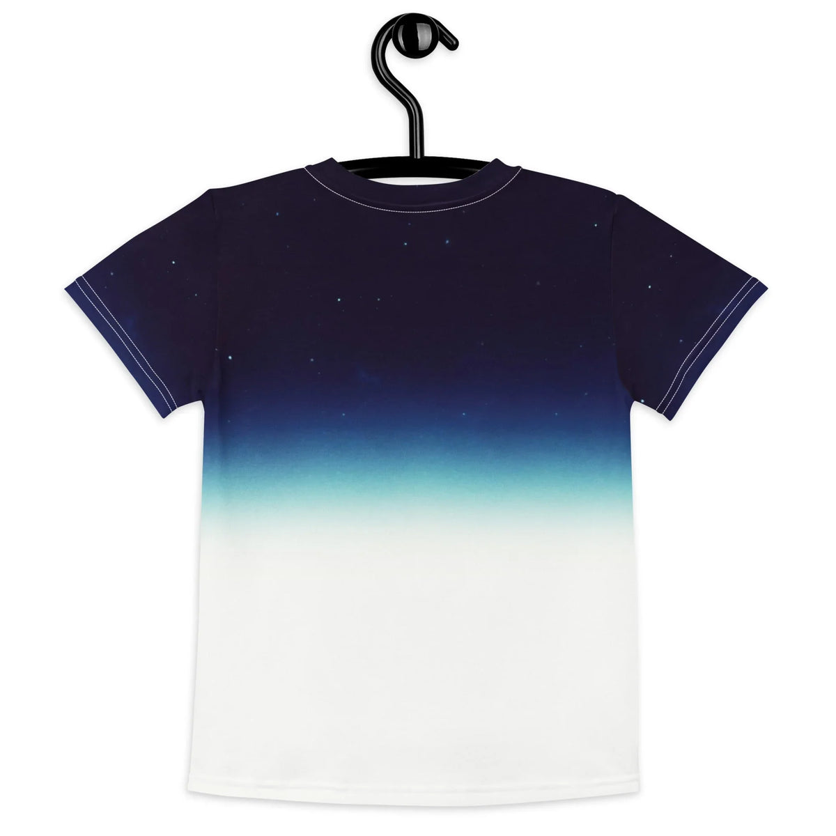 Falling Astronaut Kid's Tee in Galactic Horizon Gradient. CPSIA Compliant, OEKO-TEX® 100, REACH Compliant.