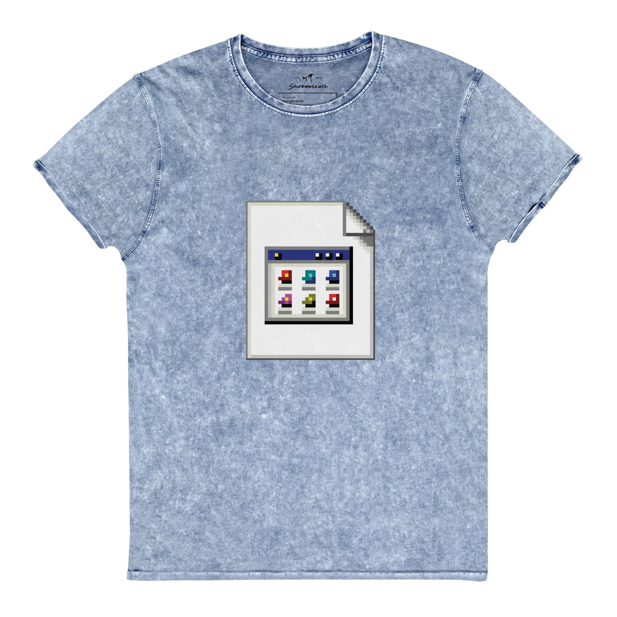 A distinctive mineral wash creates a vintage marbled aesthetic where faded denim blue swirls with frost white clouds and indigo striations. Contact us with accessibility feedback, we'd love to help!