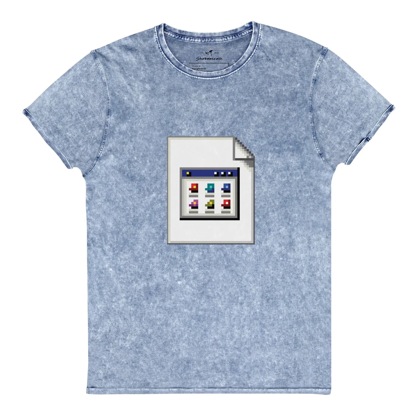 A distinctive mineral wash creates a vintage marbled aesthetic where faded denim blue swirls with frost white clouds and indigo striations. Contact us with accessibility feedback, we'd love to help!