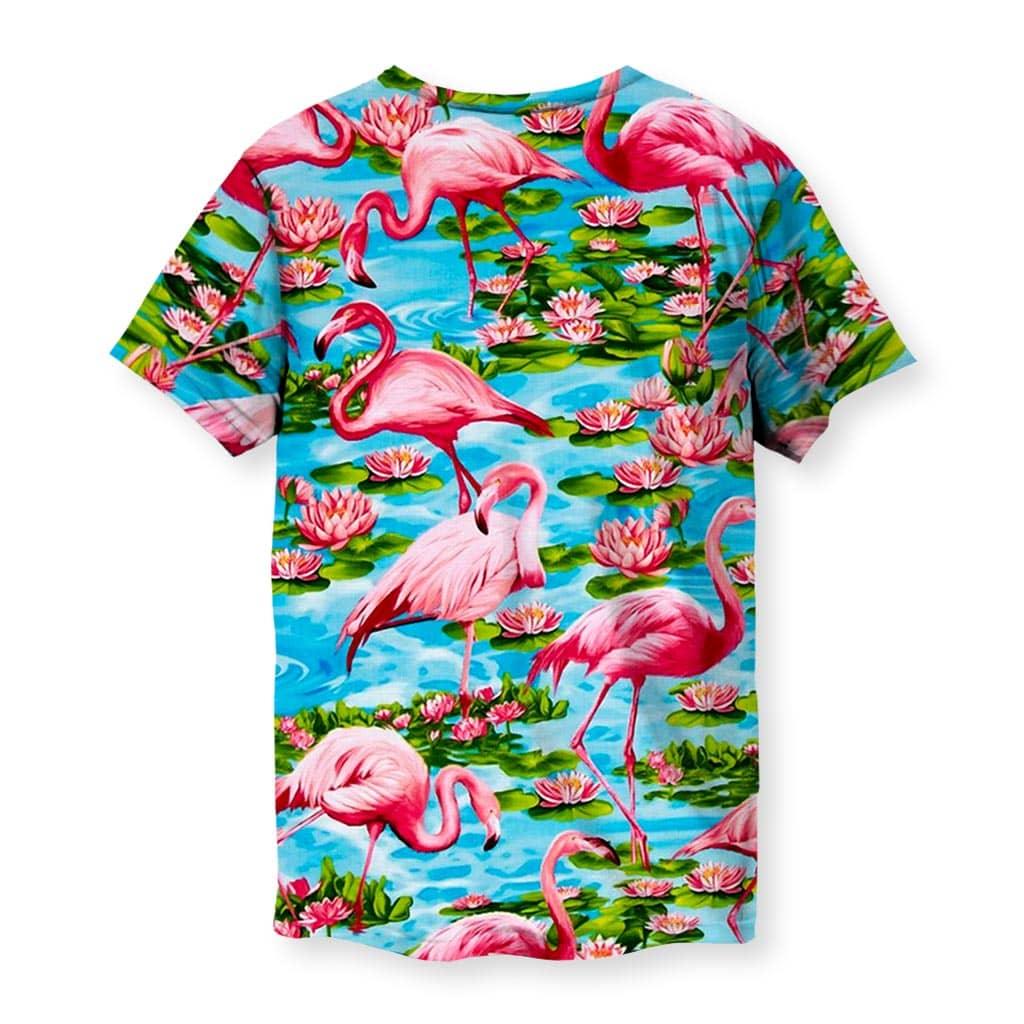 Flamingo Paradise Men's T-Shirt - Shirtwascash