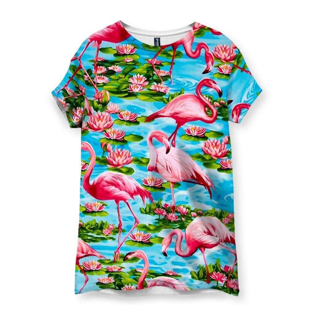 LGB Tシャツ FREEDOM FLAMENCO ROSA Flamingo Paradise Women's Tee - Shirtwascash