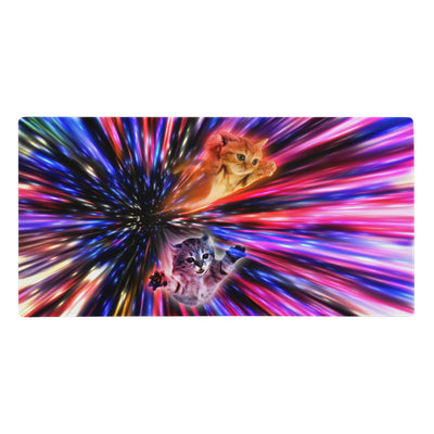 Flying Cat Lasers Desk Mats - Shirtwascash