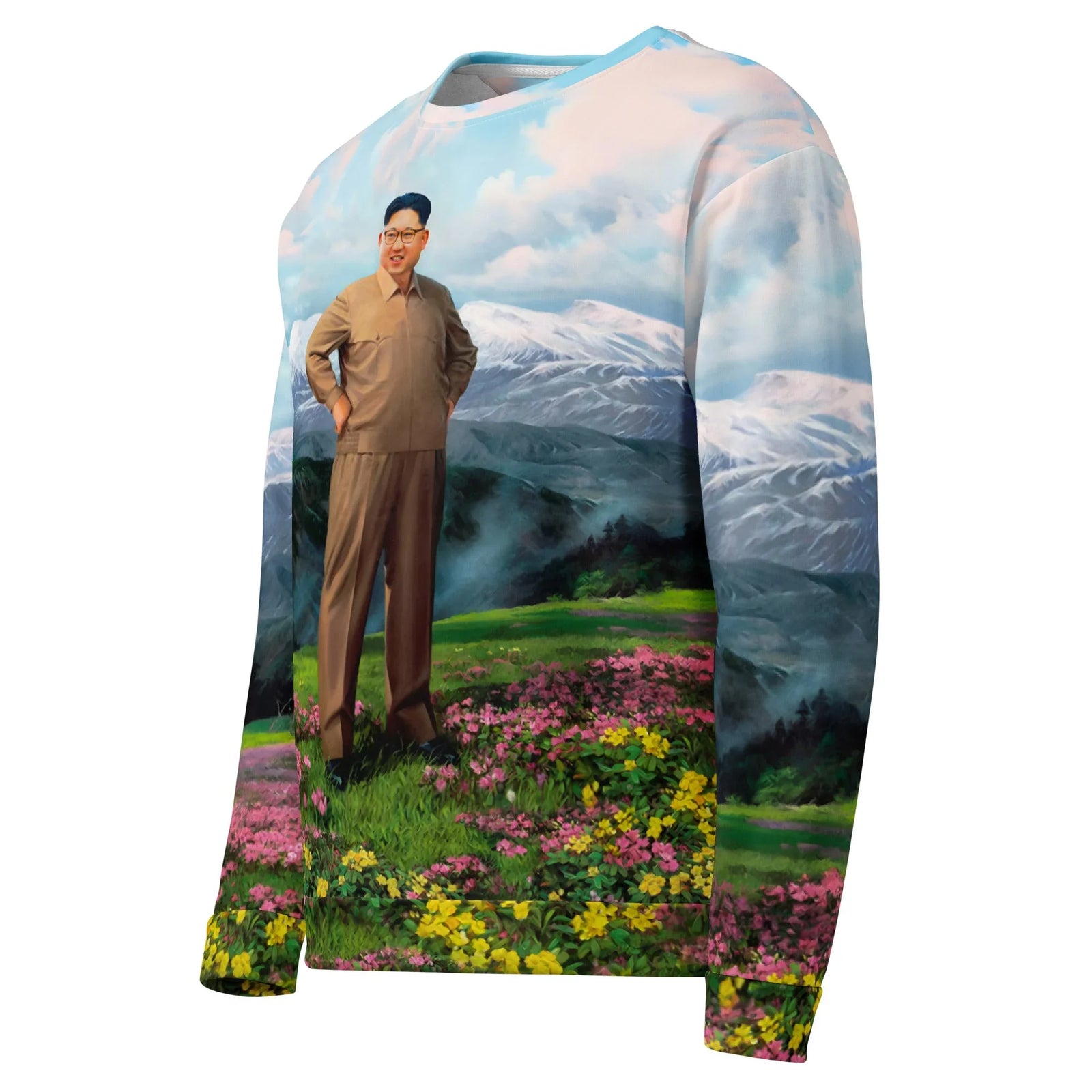 Glorious Dear Leader Sweatshirt in Alpine Propaganda Pastels. OEKO-TEX® 100, REACH Compliant, GRS Certified.