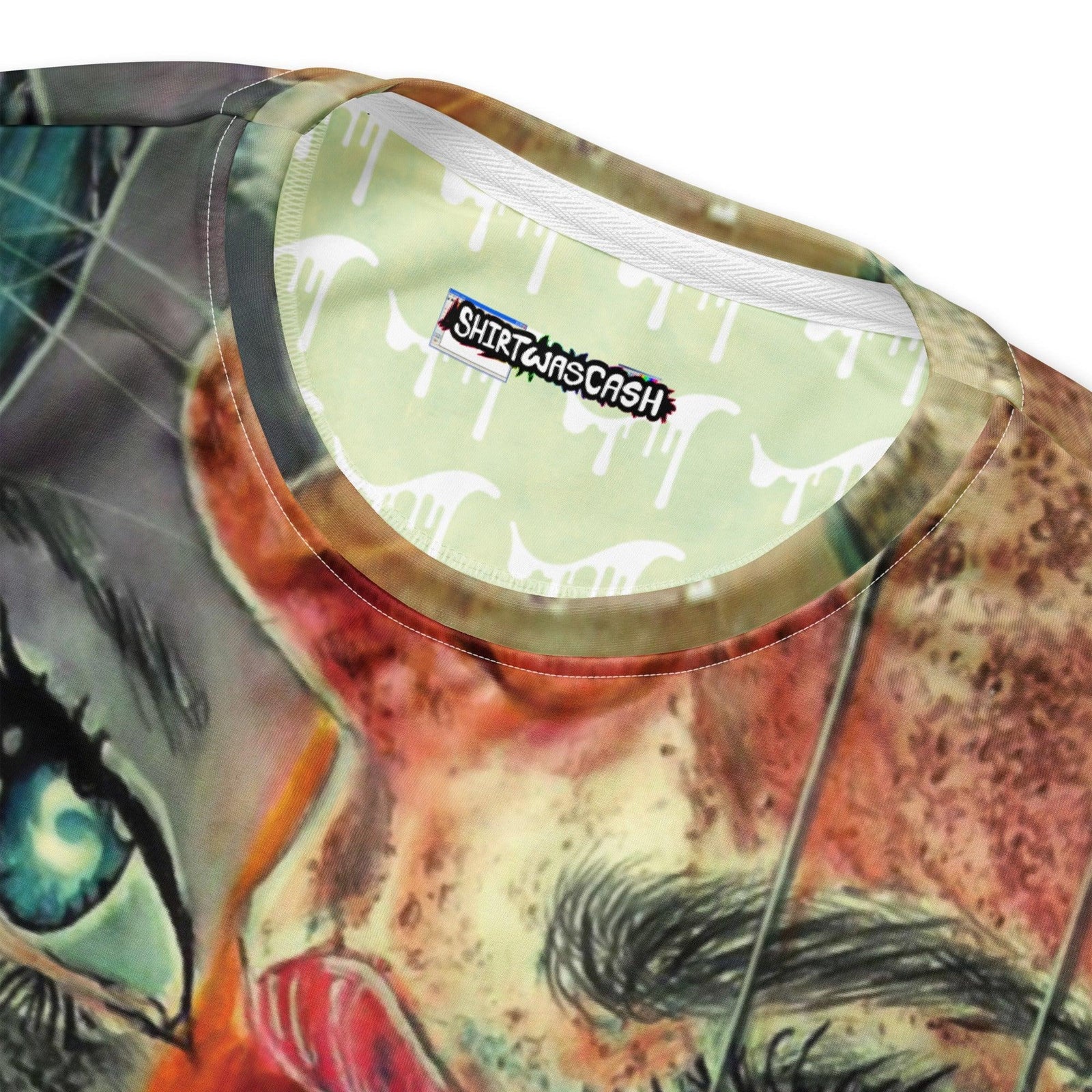 Heavymind Sweatshirt in Fractured Terra-Cotta Watercolor. OEKO-TEX® 100, REACH Compliant, GRS Certified.