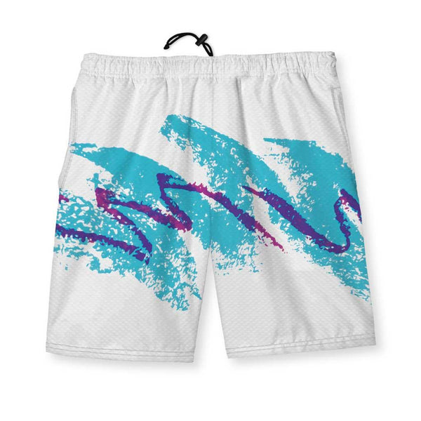 Jazzy 90s Men's Gym Shorts - Vaporwave AOP | Shirtwascash