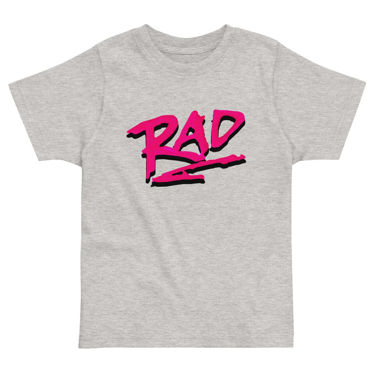 Just a Rad Kid's Tee in Electric Midnight Magenta. WRAP Certified, CPSIA Compliant, Eco-Certified Inks.