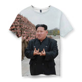 A prominent Asian political leader in a formal obsidian black trench coat strikes an ironic pose, hands raised in complex urban street gestures. Contact us with accessibility feedback, we'd love to help!