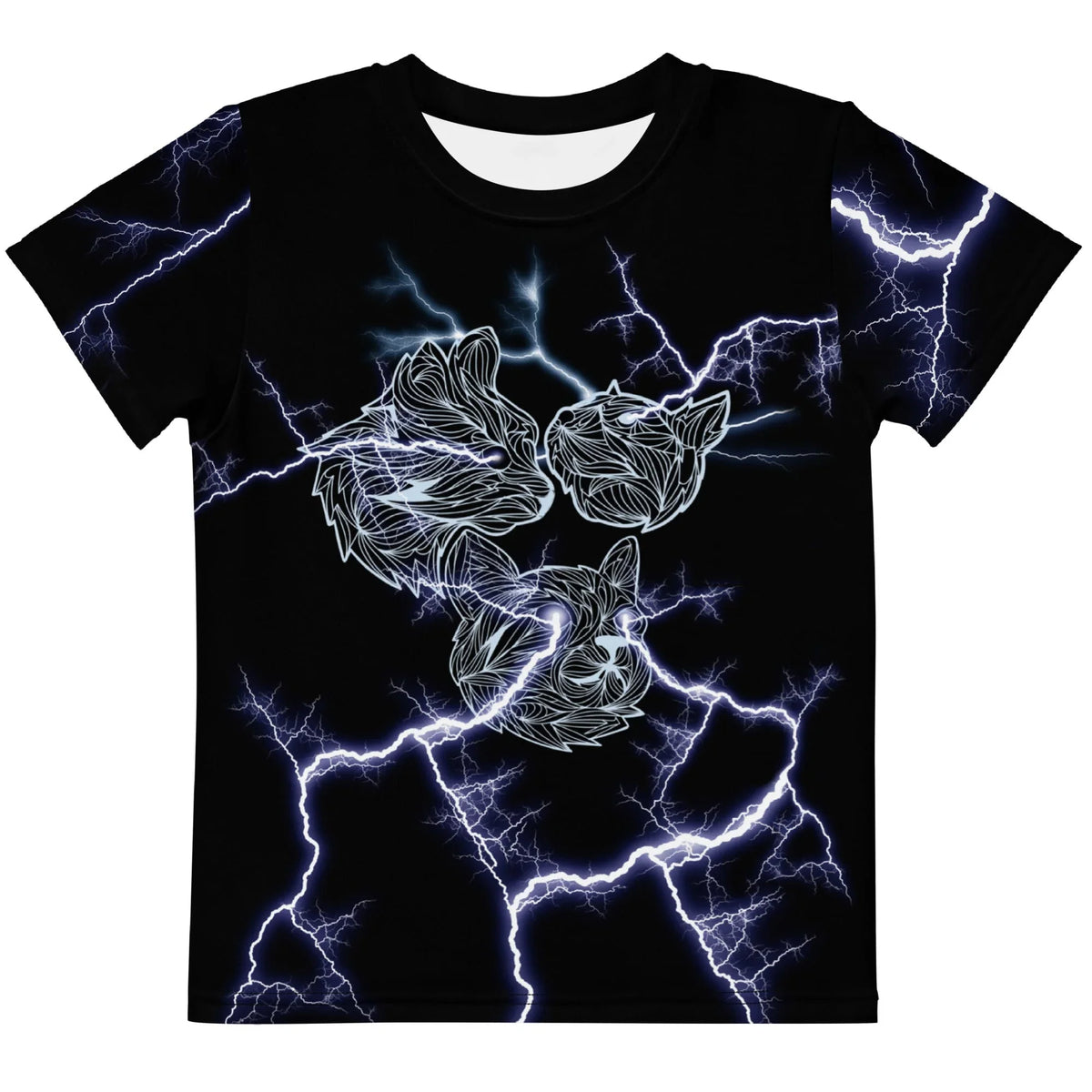 Lightning Cat Kid's Tee - Shirtwascash