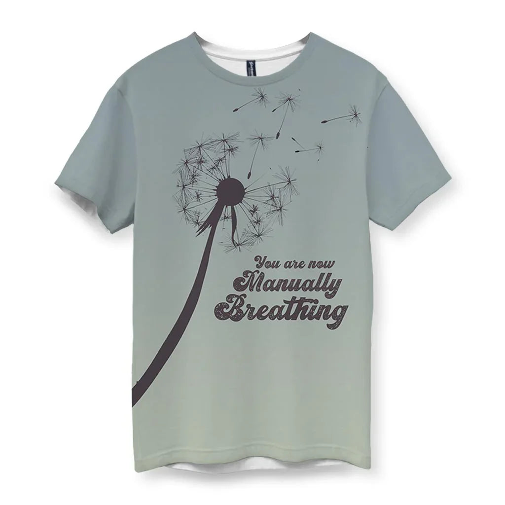 Manual Breathing Men's T-Shirt - Shirtwascash