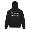Yes I Would Hoodie - Shirtwascash