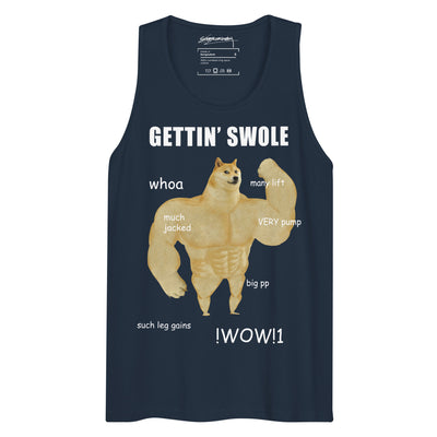 Gettin Swole Doge Men's Tank - Shirtwascash