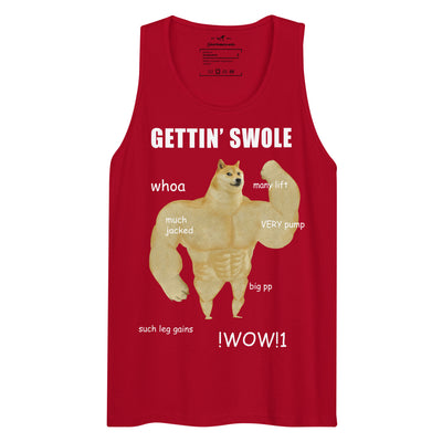Gettin Swole Doge Men's Tank - Shirtwascash