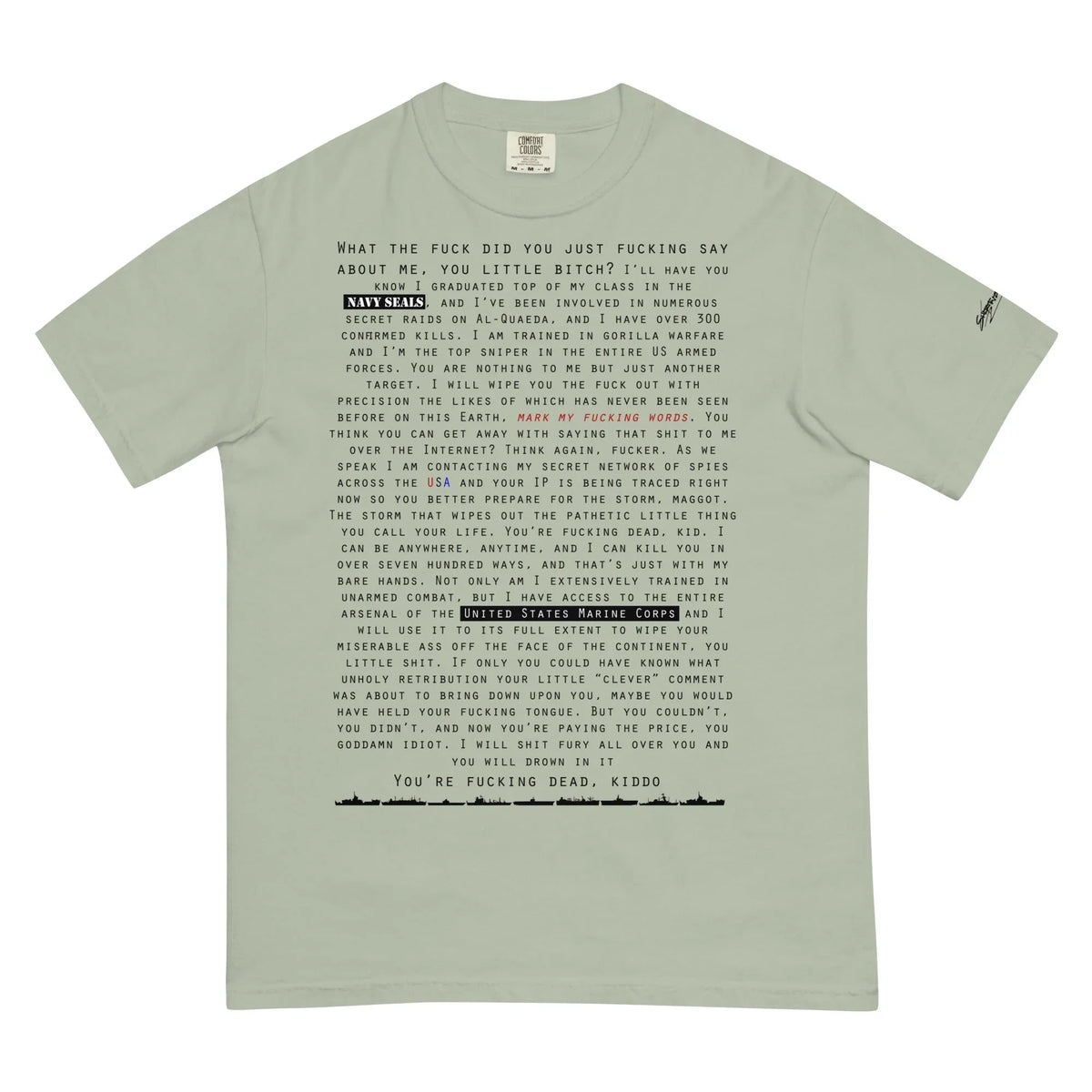 Navy Seal Copypasta Men's T-Shirt - Shirtwascash