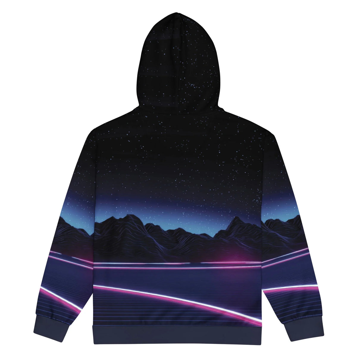 Neon Highway Zip-Up Hoodie - Shirtwascash