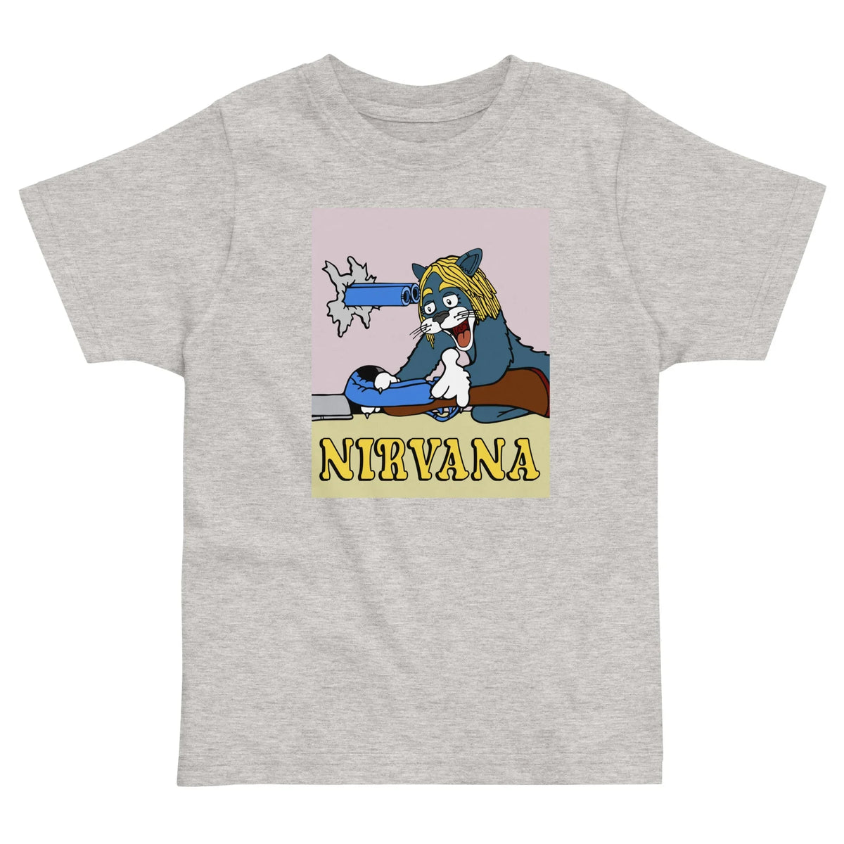Nirvana Kid's Tee in Midnight Navy & Grunge Gold. WRAP Certified, CPSIA Compliant, Eco-Certified Inks.
