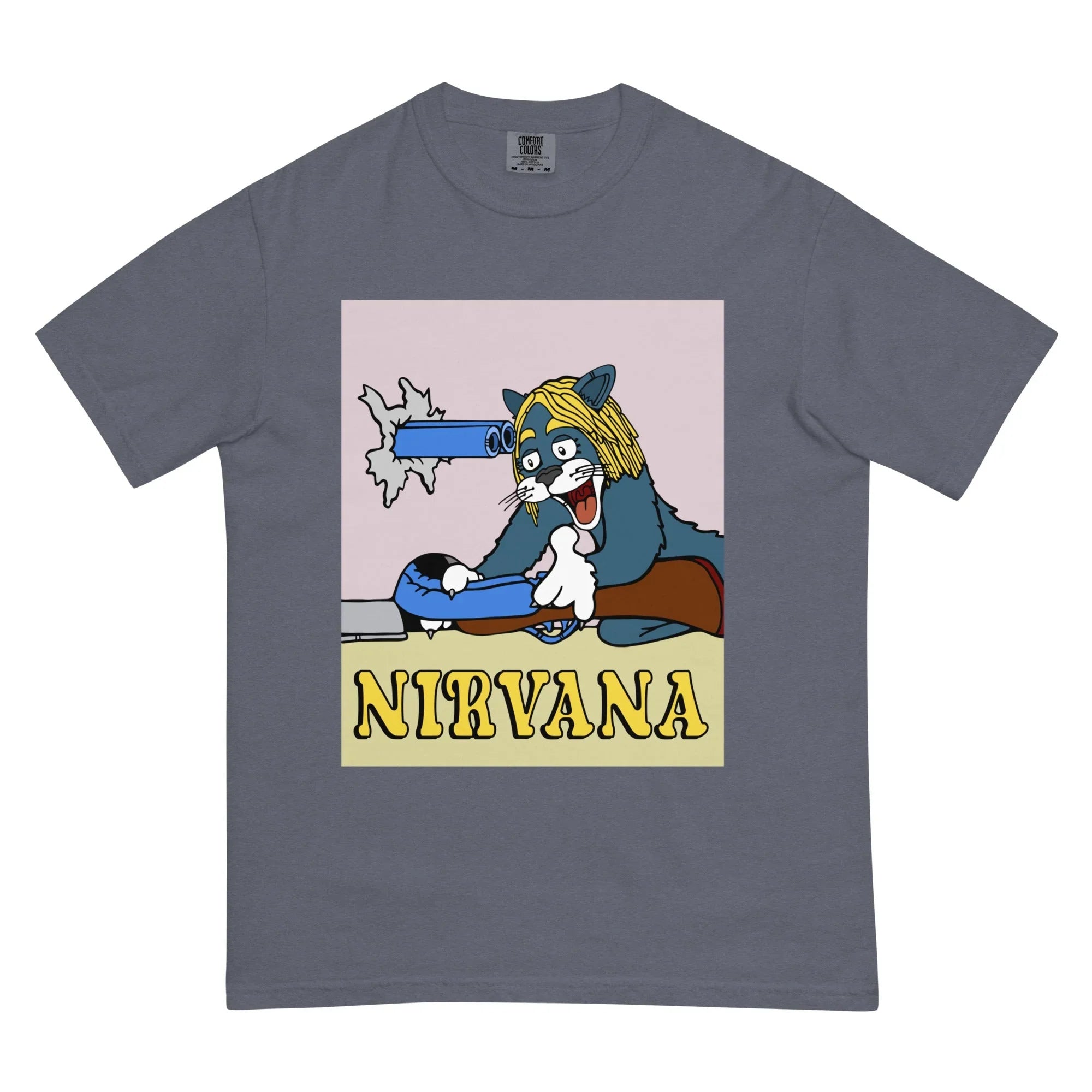 1995年Nirvana Tシャツ 100%コットン Nirvana T-Shirt - Shirtwascash