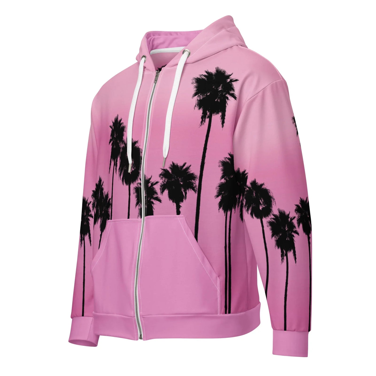 Palm AESTHETIC Men's Zip-Up Hoodie - Shirtwascash