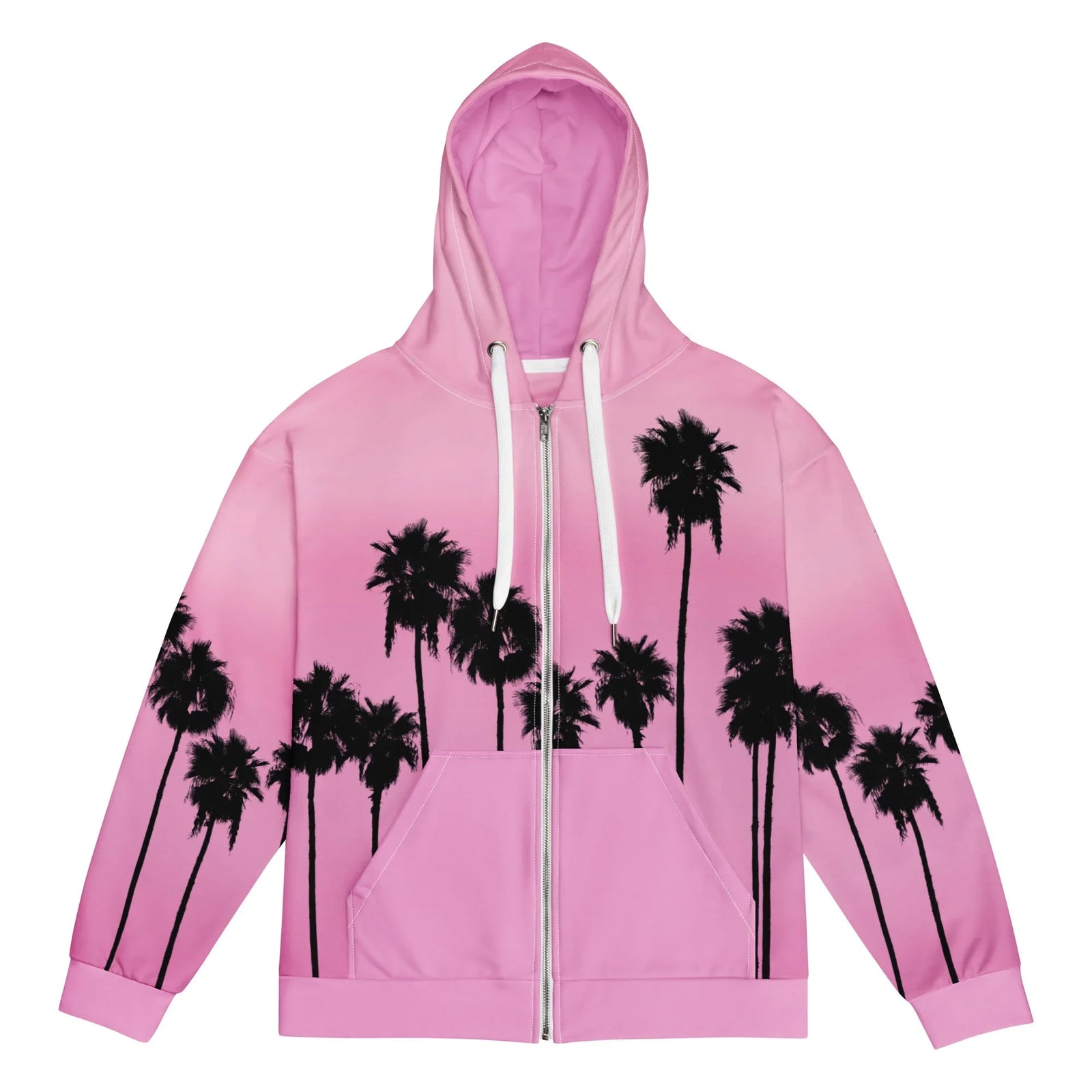 Palm AESTHETIC Men's Zip-Up Hoodie - Shirtwascash