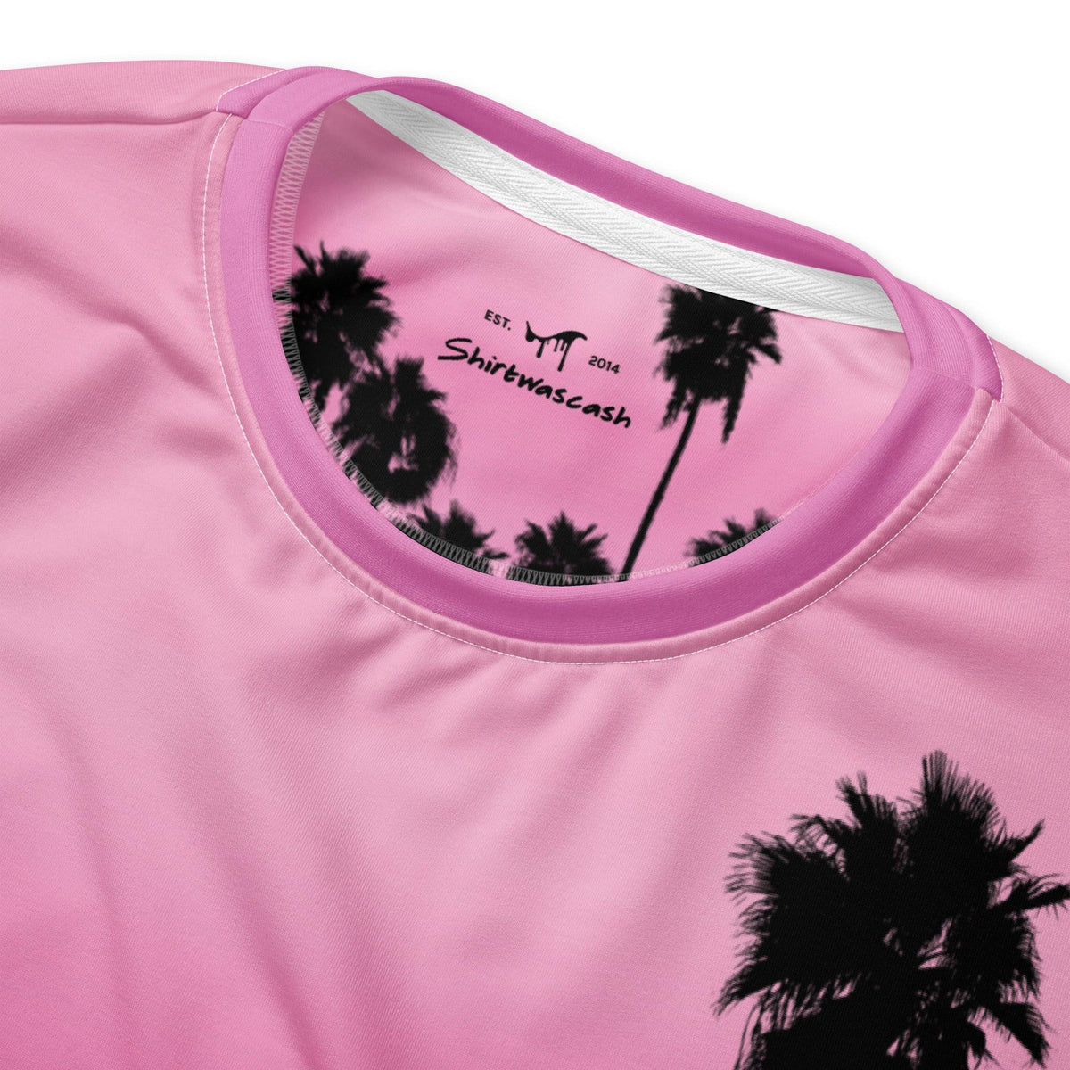 Palm AESTHETIC Sweatshirt in Vaporwave Sunset Pink. OEKO-TEX® 100, REACH Compliant, GRS Certified.