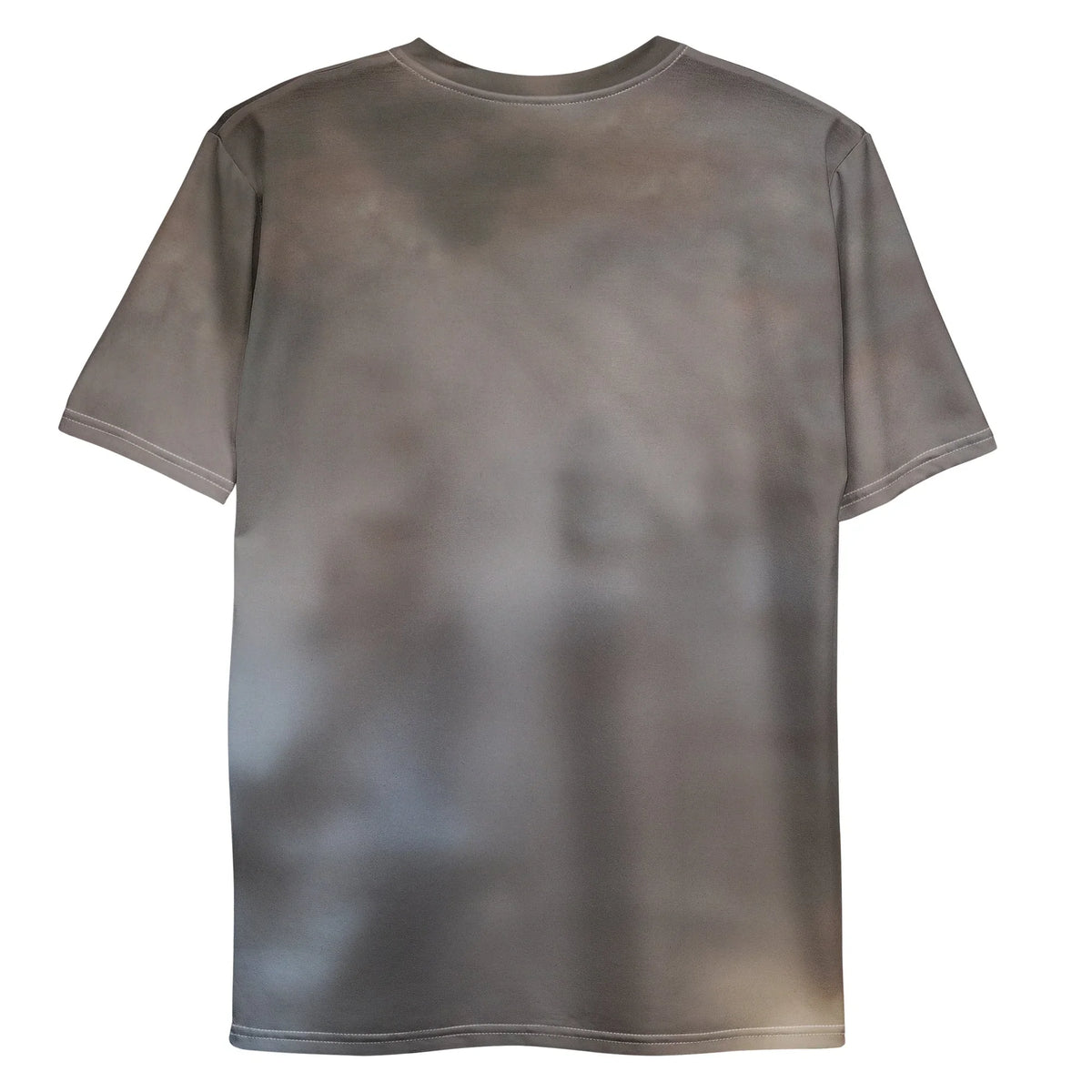 Pancake Astronaut T-Shirt - The jarring substitution of the EVA helmet with a hyper-realistic stack of hotcakes (#D4A063), specifically where the amber syrup (#8B4513) drips onto the pristine white life-support chest unit (#F0F0F0).