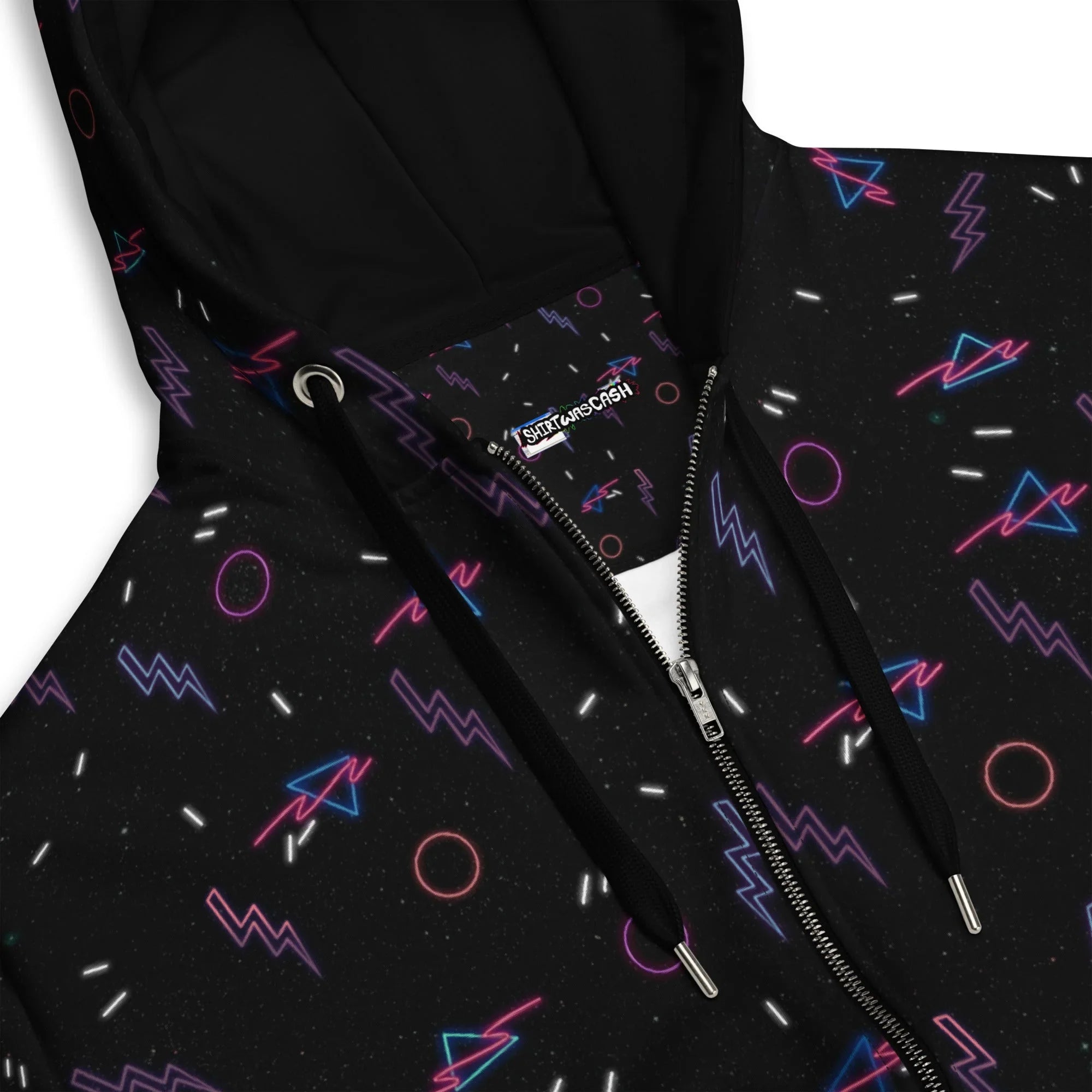Retro Arcade Carpet Zip Hoodie - Shirtwascash