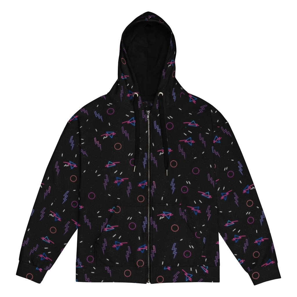Retro Arcade Carpet Zip Hoodie - Shirtwascash