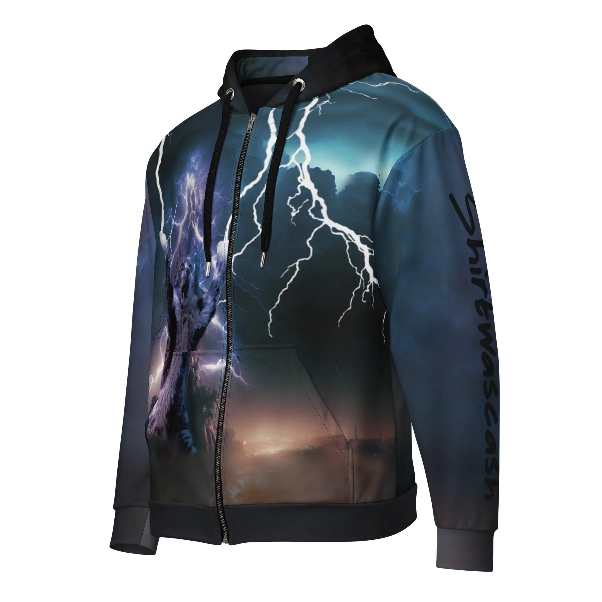 Return of the Lightning Cat Zip Hoodie - Shirtwascash