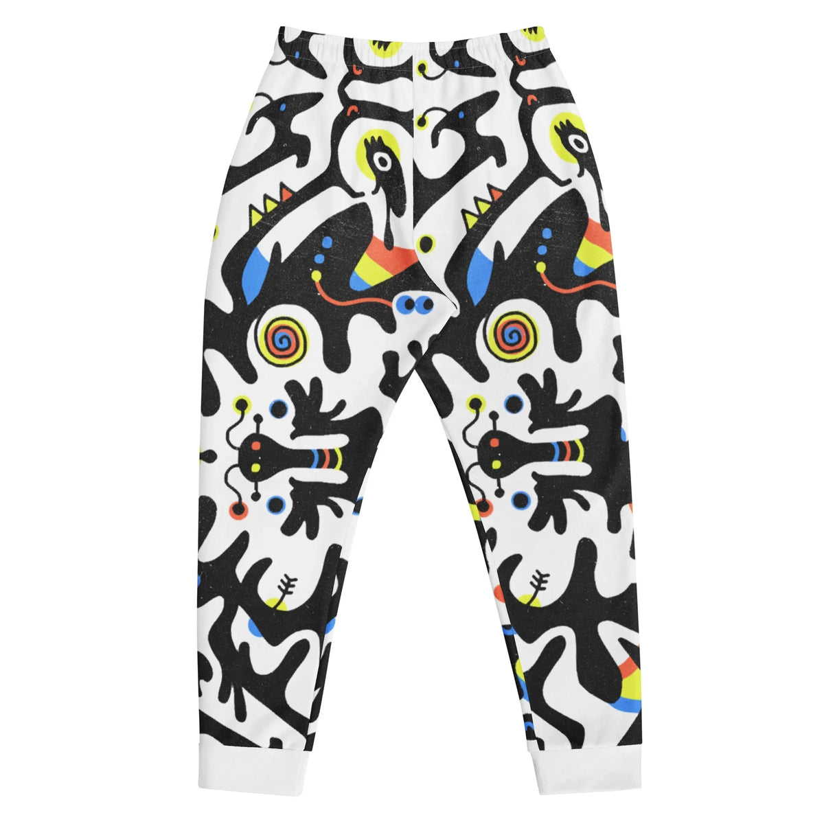 Rorschach Tabar Joggers in Electric Inkblot Primary. OEKO-TEX® 100, REACH Compliant, GRS Certified.