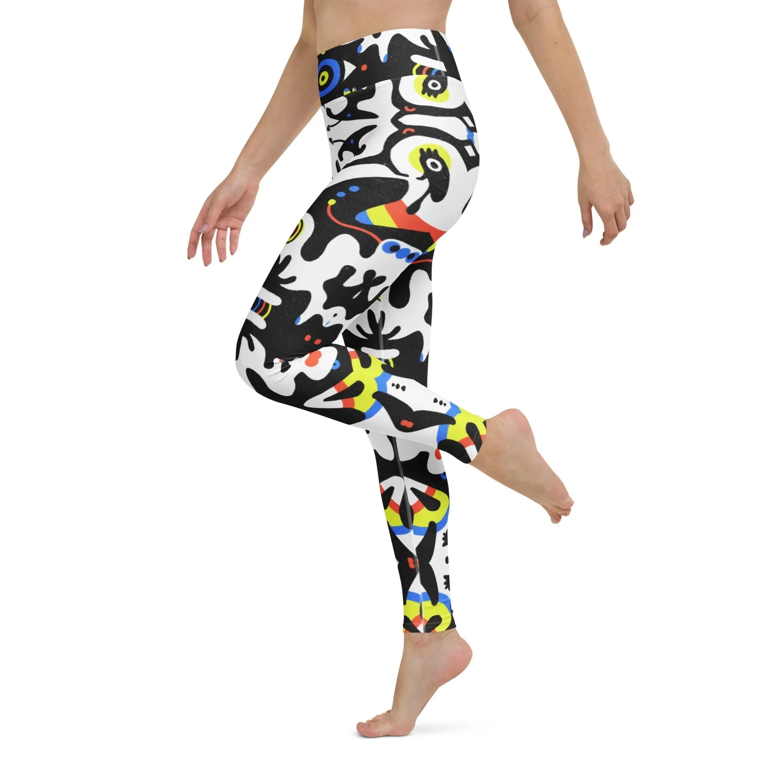 Rorschach Tabar Yoga Pants in Surrealist Primary Canvas. OEKO-TEX® 100, REACH Compliant, Zero-Wastewater Printing.