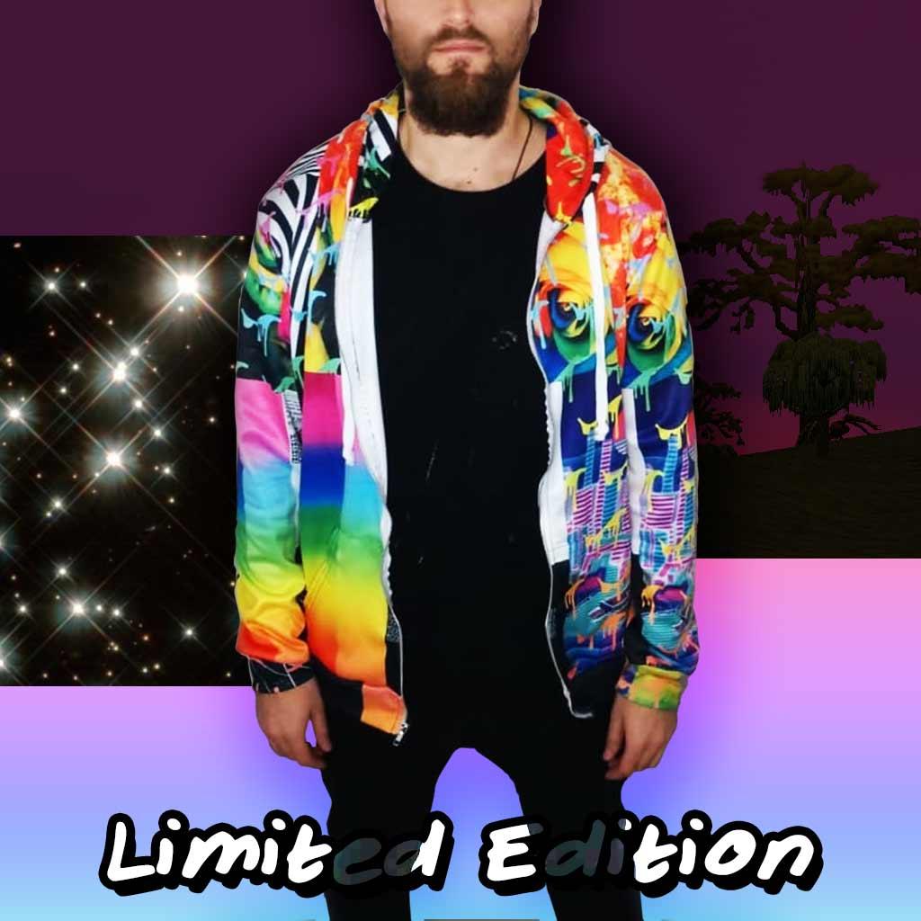 A chaotic collage of psychedelic and glitch-art motifs defines this high-energy aesthetic. Contact us with accessibility feedback, we'd love to help!