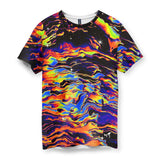 This design merges cosmic imagery with psychedelic distortion for a surreal liquid motif set against a void black background. Contact us with accessibility feedback, we'd love to help!
