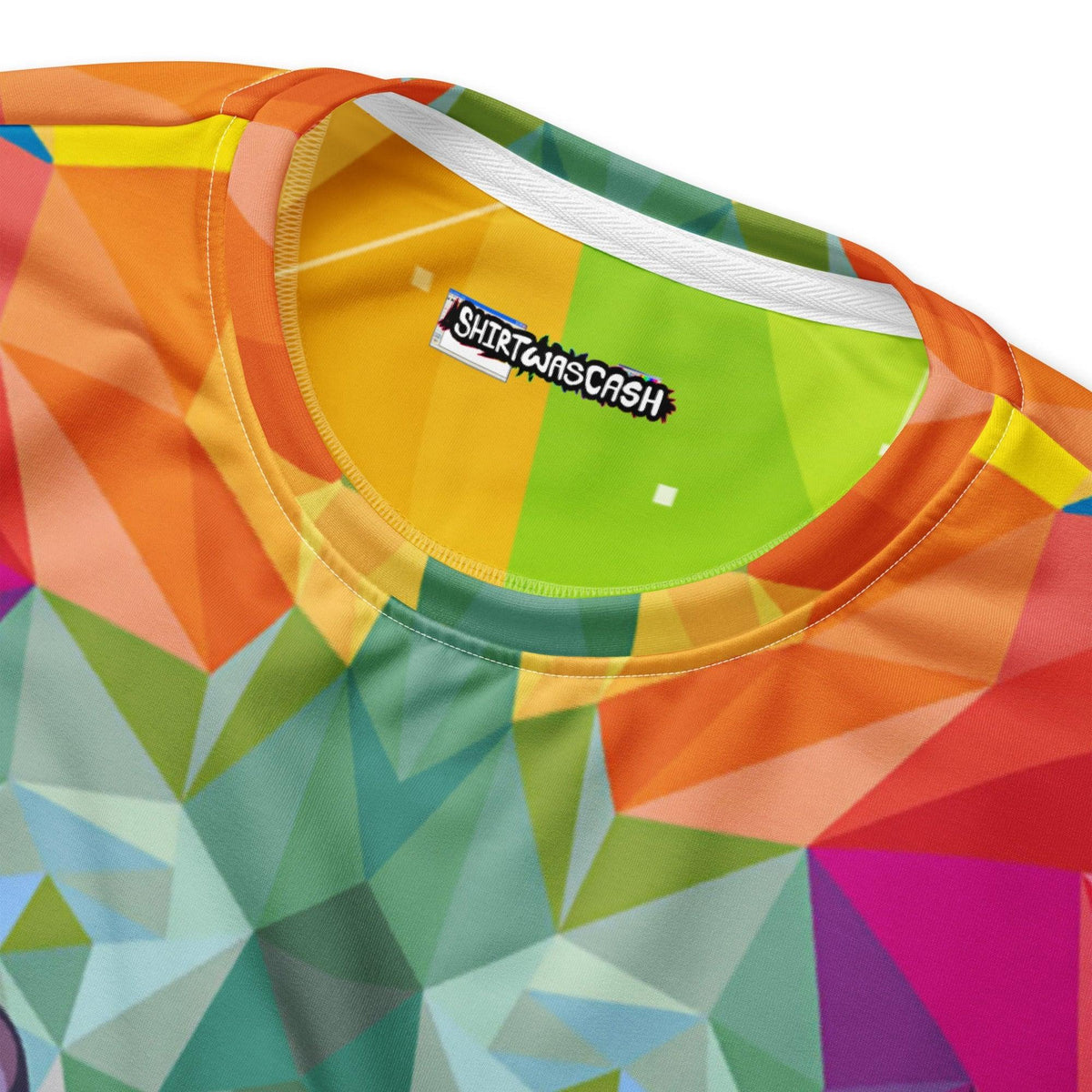Spiritual Lion Sweatshirt - The aggressive tessellation of "electric goldenrod (#FFD700)" shards forming the mane, contrasted against the cool "aquamarine teal (#5F9EA0)" facial planes that recall the era of polygon-based desktop wallpapers.