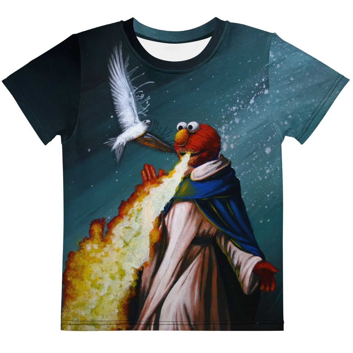 St Elmos Fire Kid's Tee in Abyssal Teal & Holy Fire. CPSIA Compliant, OEKO-TEX® 100, REACH Compliant.