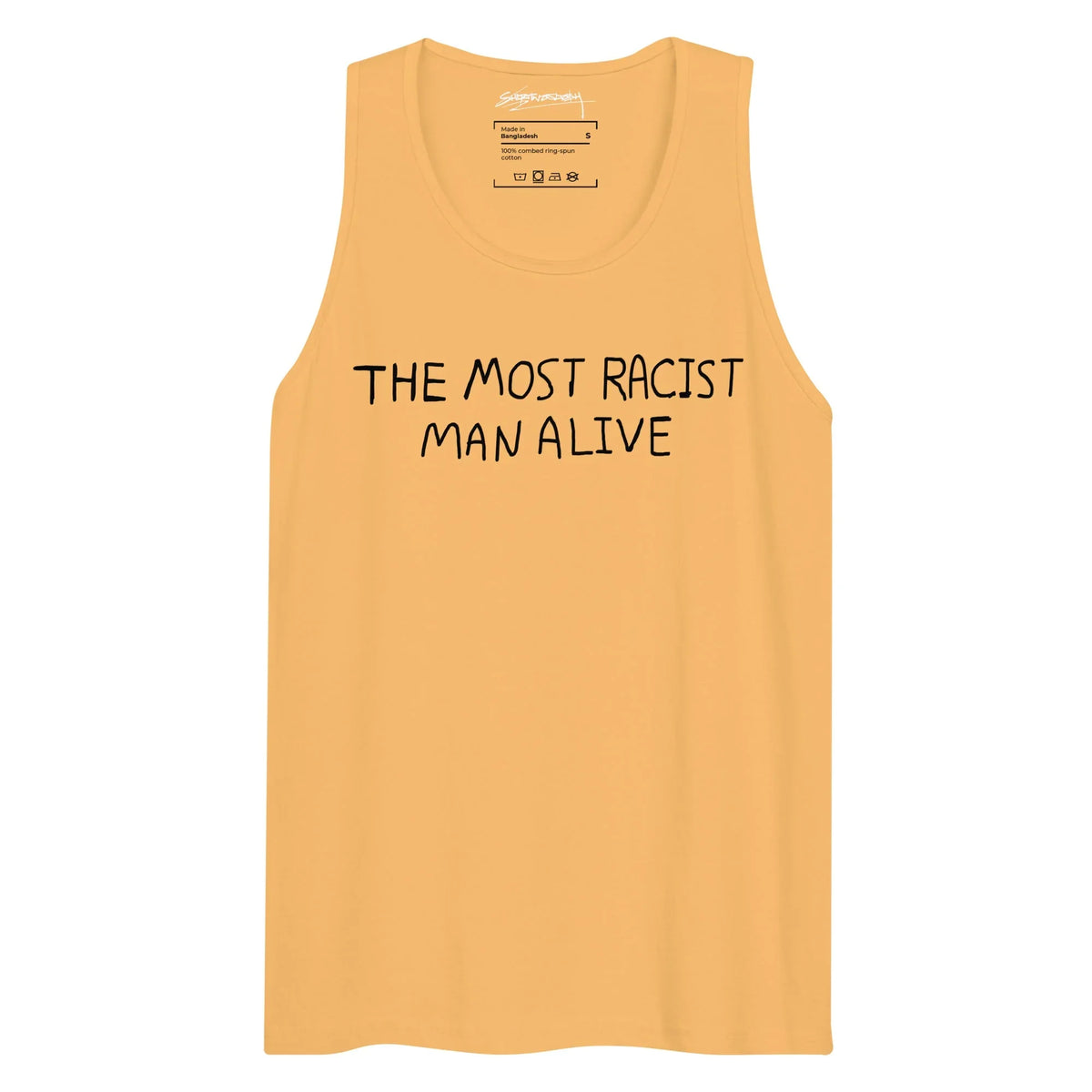 The Most Racist Man Alive Men's Tank - Shirtwascash