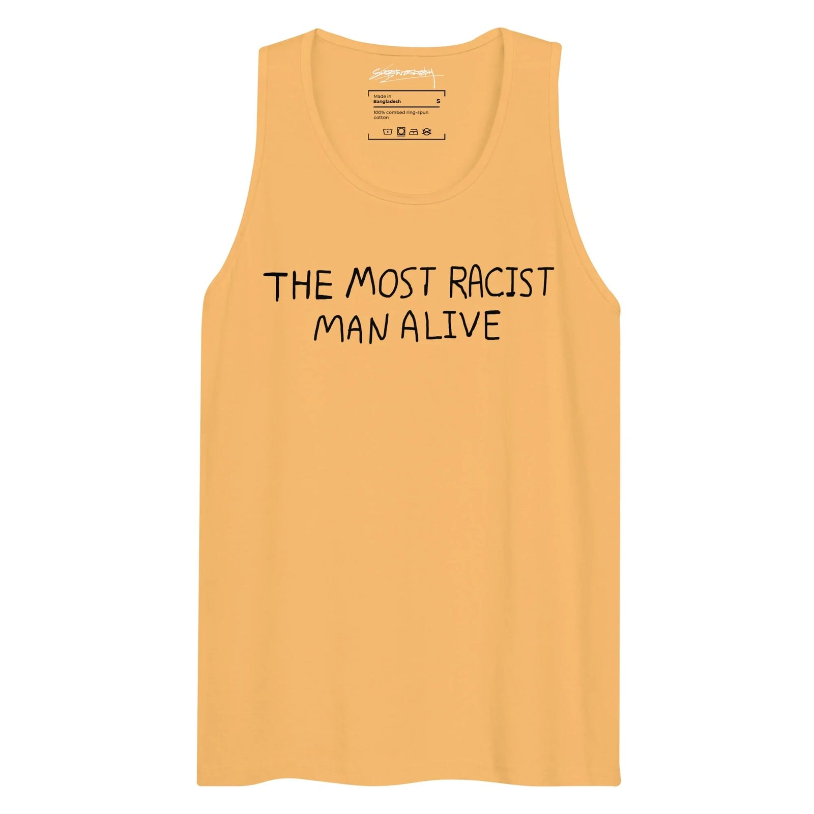 The Most Racist Man Alive Men's Tank - Shirtwascash