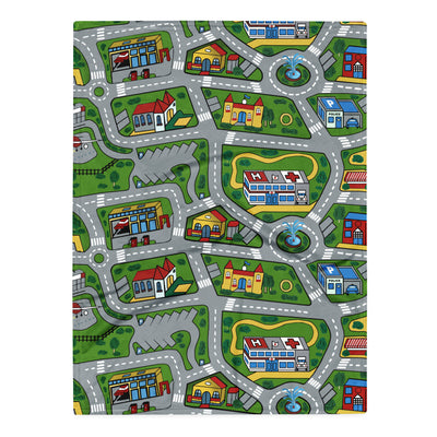 Car Carpet City Plush Blanket - Shirtwascash