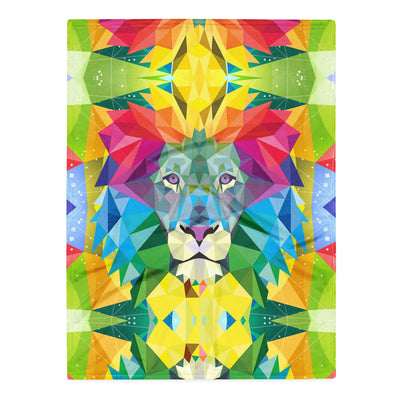 Spiritual Lion Plush Blanket - Shirtwascash