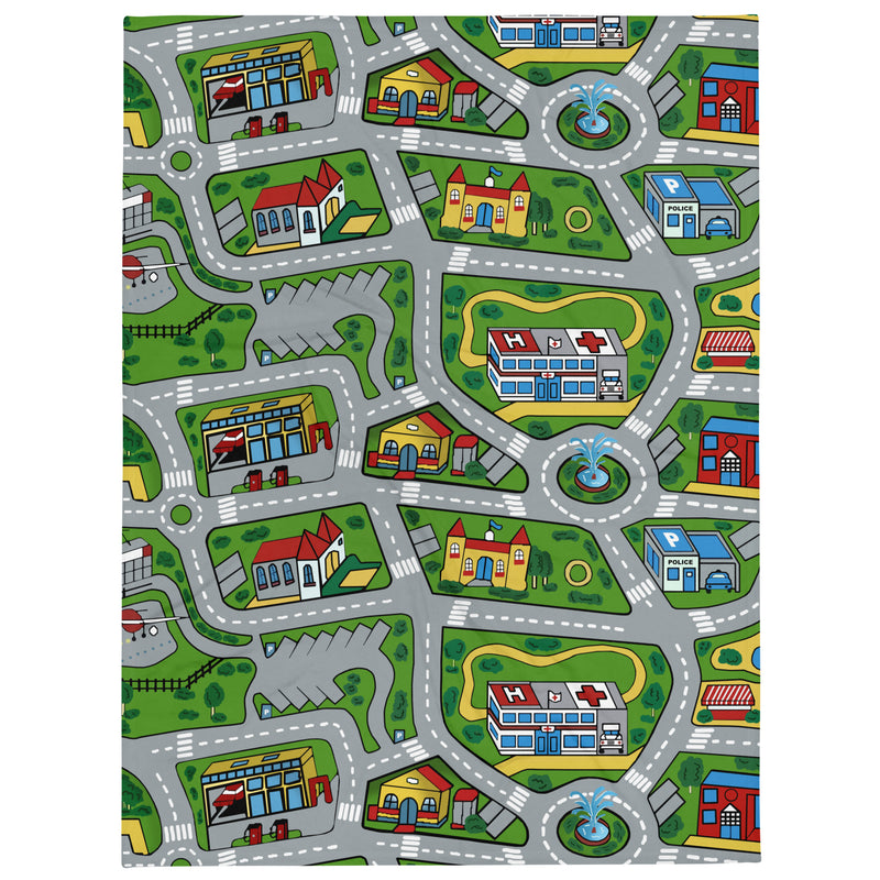 Car Carpet City Plush Blanket - Shirtwascash