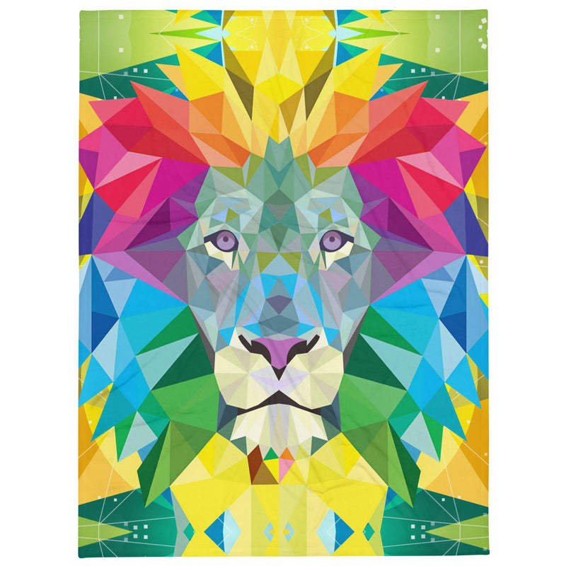 Spiritual Lion Plush Blanket - Shirtwascash