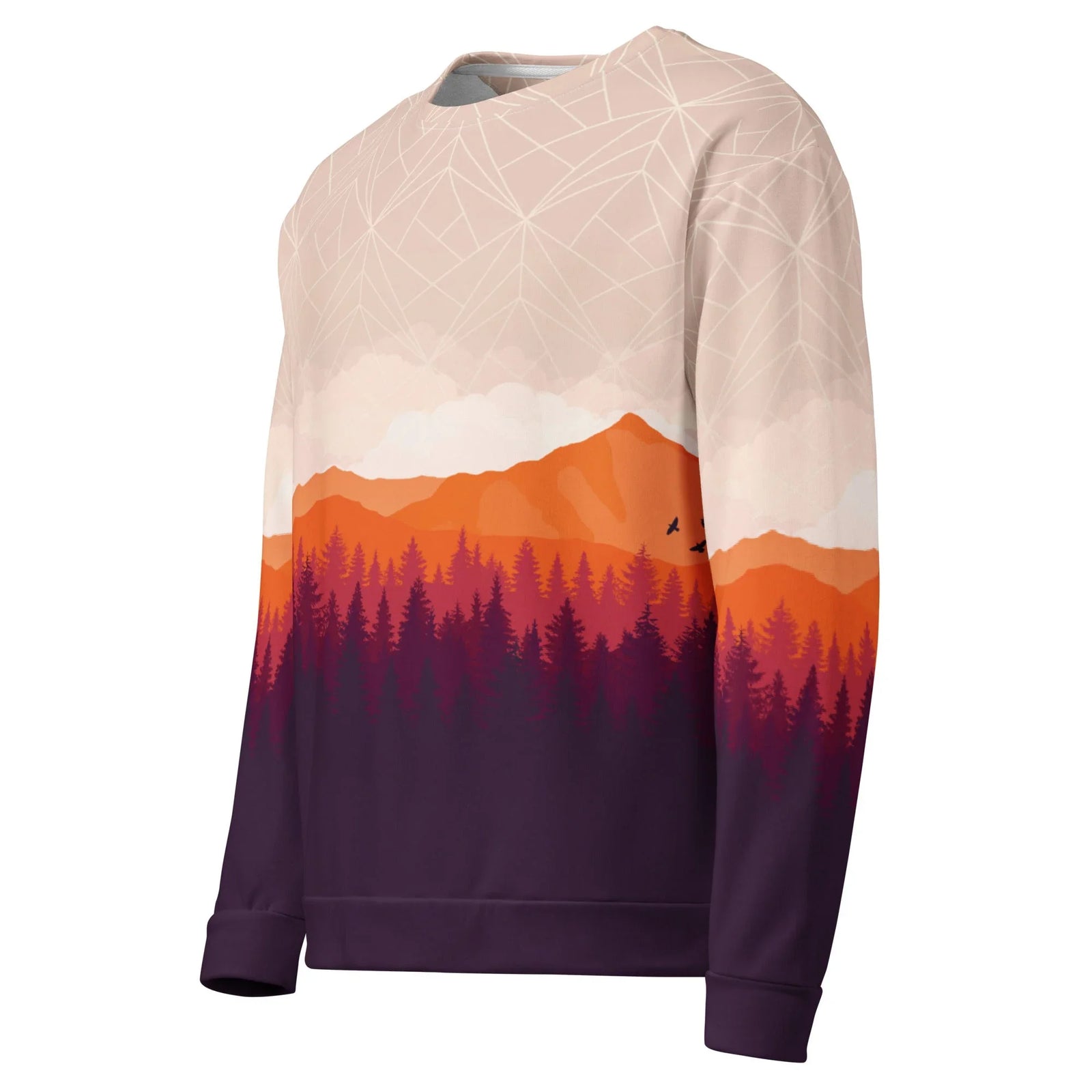 Unfinished Game Sweatshirt in Rendered Twilight Gradient. OEKO-TEX® 100, REACH Compliant, GRS Certified.