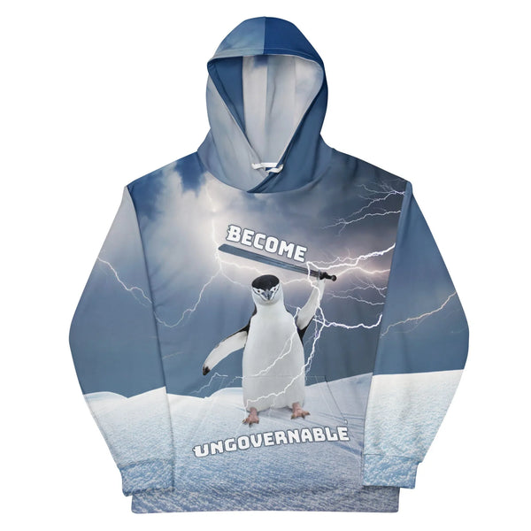 Buy Original Penguin Mens Oversized Fleece Borg Hoodie Checked - View #8