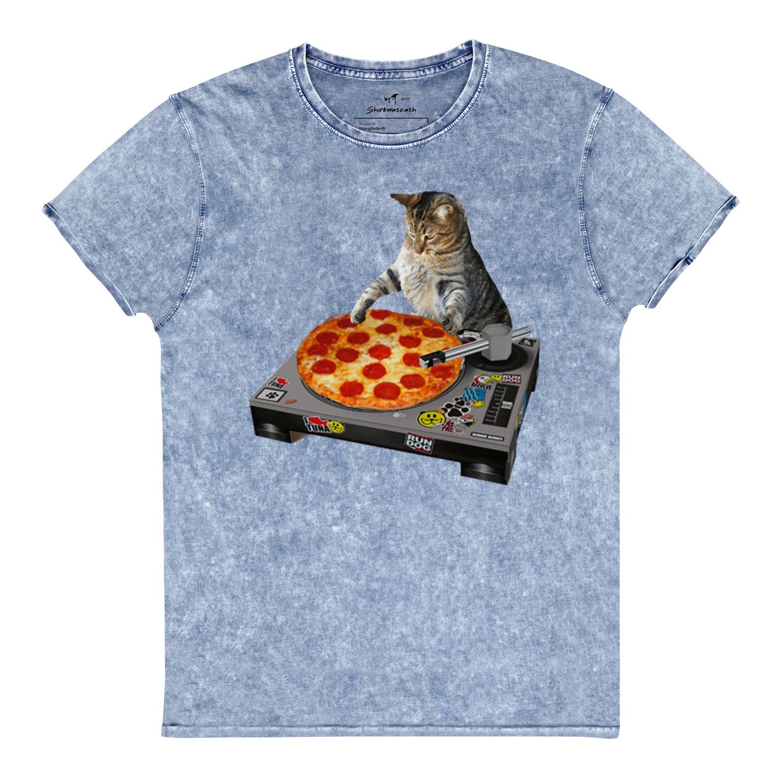 Indie Spacecat Denim T-Shirt - Shirtwascash