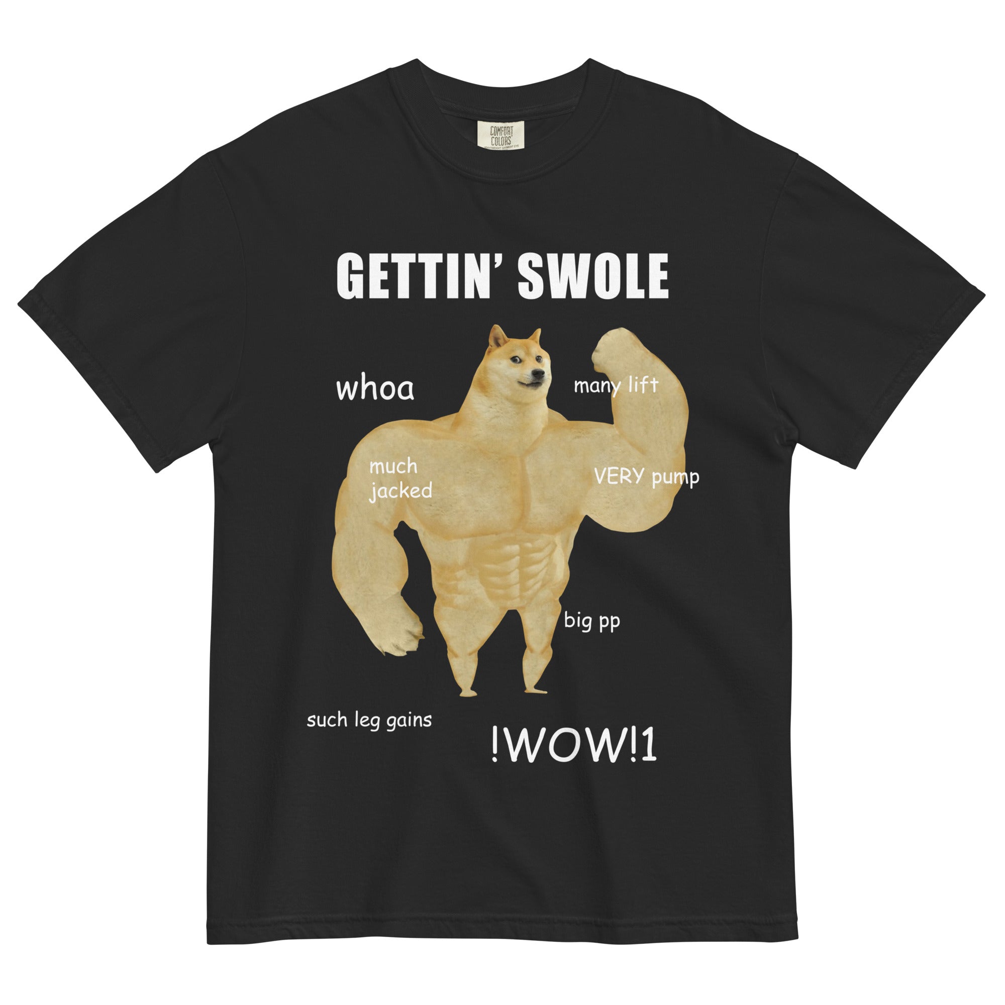 Gettin Swole Doge Men's T-Shirt - Shirtwascash